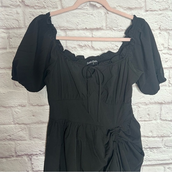 Scarlet Darkness Women Victorian Square Neck Drawstring Lace Maxi Dress NWOT - Picture 7 of 15